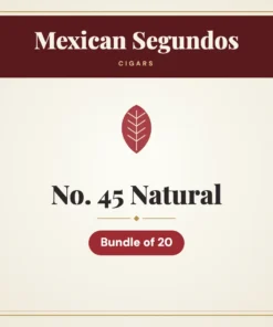 Mexican Segundos No. 45 Natural Cigars – Bundle of 20