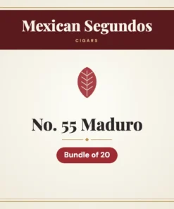 Mexican Segundos No. 55 Maduro Cigars – Bundle of 20