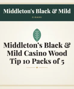 Middleton’s Black & Mild Casino Wood Tip Cigars 10 Packs of 5