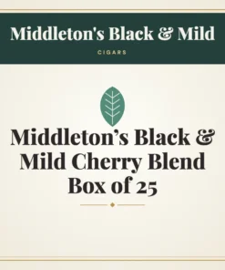Middleton’s Black & Mild Cherry Blend Cigars Box of 25