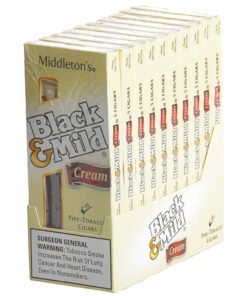 Middleton's Black & Mild Cream Cigars 10 Packs of 5
