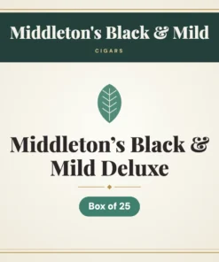 Middleton’s Black & Mild Deluxe Cigars – Box of 25