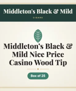 Middleton’s Black & Mild Nice Price Casino Wood Tip Cigars – Box of 25