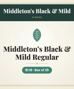 Middleton’s Black & Mild Regular Cigars $1.19 – Box of 25