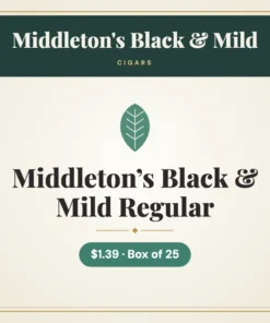 Middleton’s Black & Mild Regular Cigars $1.39 – Box of 25