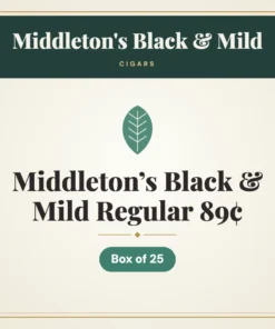 Middleton’s Black & Mild Regular Cigars 89¢ – Box of 25