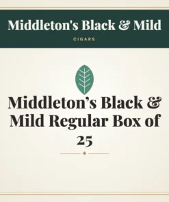 Middleton’s Black & Mild Regular Cigars Box of 25