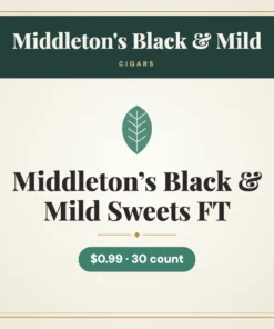 Middleton’s Black & Mild Sweets FT Cigars $0.99 – 30 count