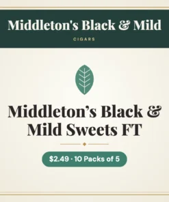 Middleton’s Black & Mild Sweets FT Cigars $2.49 – 10 Packs of 5