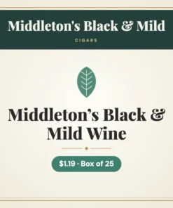 Middleton’s Black & Mild Wine Cigars $1.19 – Box of 25