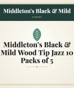 Middleton’s Black & Mild Wood Tip Jazz Cigars 10 Packs of 5