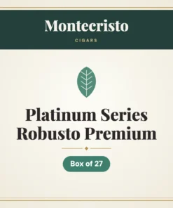 Montecristo Platinum Series Robusto Premium Cigars – Box of 27