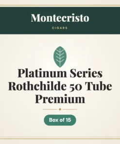 Montecristo Platinum Series Rothchilde 50 Tube Premium Cigars – Box of 15