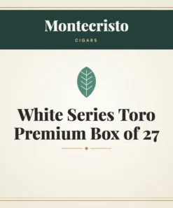 Montecristo White Series Toro Premium Cigars Box of 27