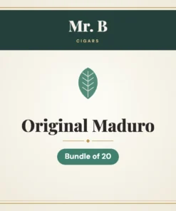 Mr. B Original Maduro Cigars – Bundle of 20