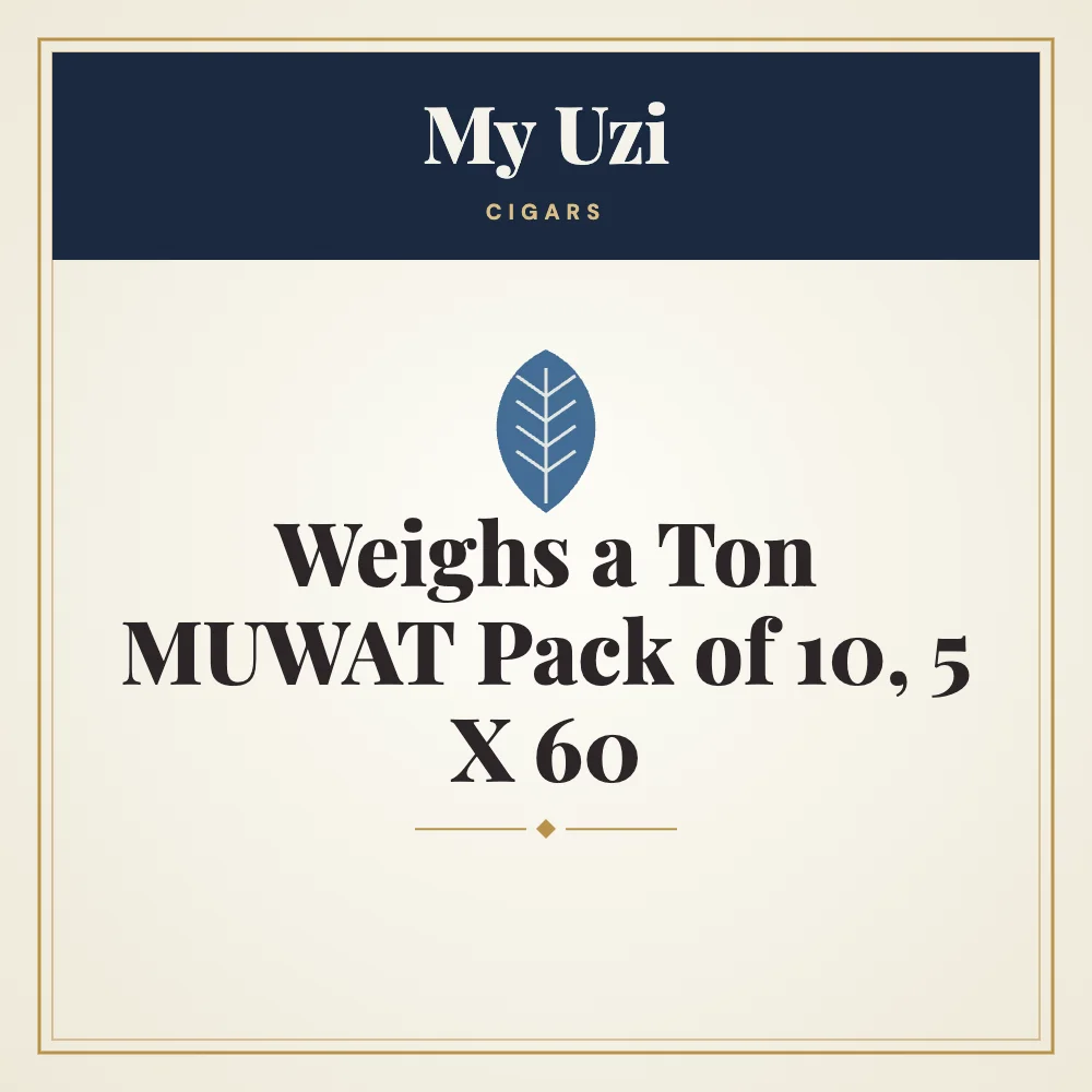 My Uzi Weighs a Ton MUWAT Cigars Pack of 10, 5 X 60 1 My Uzi Weighs a Ton MUWAT Cigars Pack of 10, 5 X 60