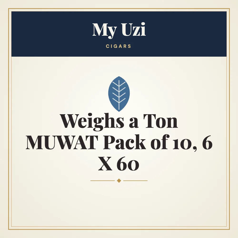 My Uzi Weighs a Ton MUWAT Cigars Pack of 10, 6 X 60 1 My Uzi Weighs a Ton MUWAT Cigars Pack of 10, 6 X 60