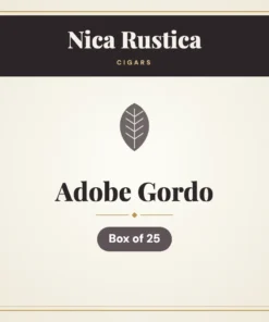 Nica Rustica Adobe Gordo Cigars – Box of 25