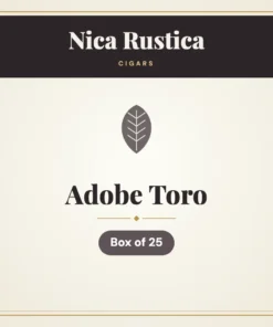Nica Rustica Adobe Toro Cigars – Box of 25