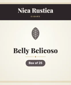 Nica Rustica Belly Belicoso Cigars – Box of 25