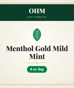 OHM Menthol Gold Mild Mint Pipe Tobacco 6 oz. Bag
