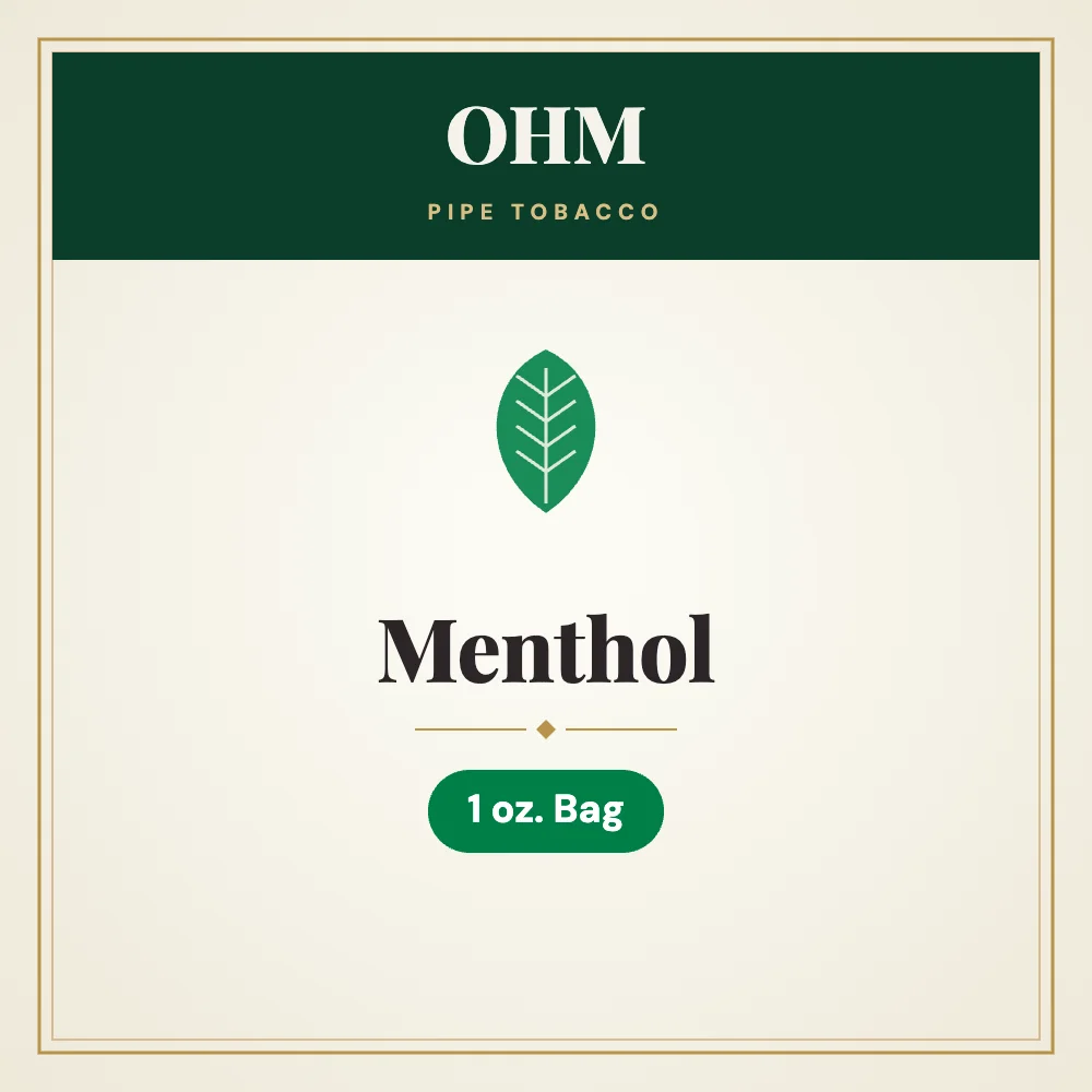 OHM Menthol Pipe Tobacco 1 oz. Bag 1 OHM Menthol Pipe Tobacco 1 oz. Bag