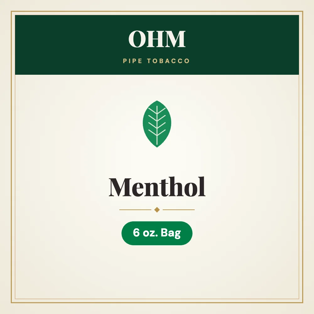 OHM Menthol Pipe Tobacco 6 oz. Bag 1 OHM Menthol Pipe Tobacco 6 oz. Bag