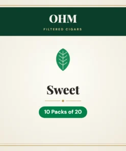 OHM Sweet Filtered Cigars – 10 Packs of 20