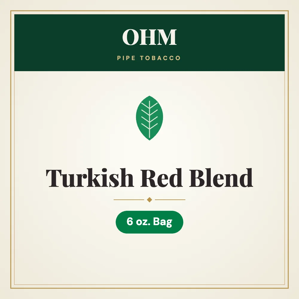 OHM Turkish Red Blend Pipe Tobacco 6 oz. Bag 1 OHM Turkish Red Blend Pipe Tobacco 6 oz. Bag