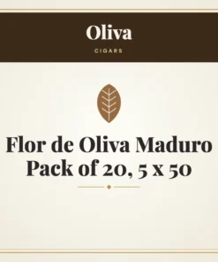 Oliva Flor de Oliva Maduro Cigars Pack of 20, 5 x 50