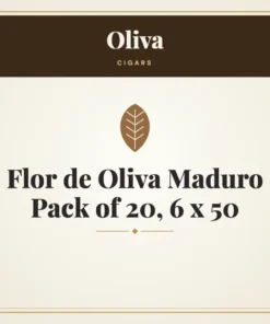 Oliva Flor de Oliva Maduro Cigars Pack of 20, 6 x 50