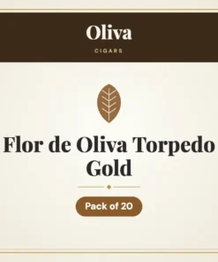 Oliva Flor de Oliva Torpedo Gold Cigars – Pack of 20