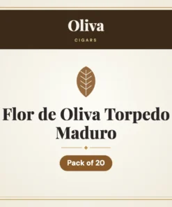 Oliva Flor de Oliva Torpedo Maduro Cigars – Pack of 20