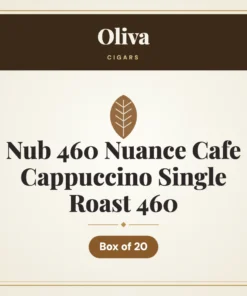 Oliva Nub 460 Nuance Cafe Cappuccino Single Roast 460 Cigars – Box of 20