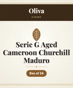 Oliva Serie G Aged Cameroon Churchill Maduro Cigars – Box of 24