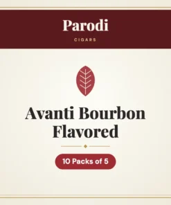 Parodi Avanti Bourbon Flavored Cigars – 10 Packs of 5
