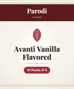 Parodi Avanti Vanilla Flavored Cigars – 10 Packs of 5