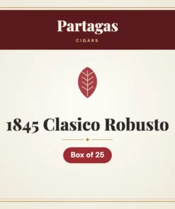 Partagas 1845 Clasico Robusto Cigars – Box of 25