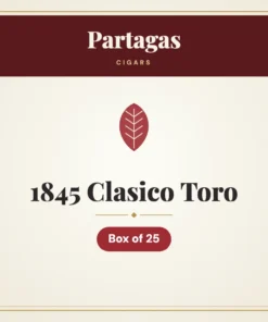 Partagas 1845 Clasico Toro Cigars – Box of 25