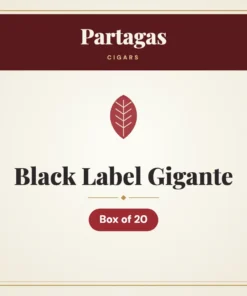 Partagas Black Label Gigante Cigars – Box of 20