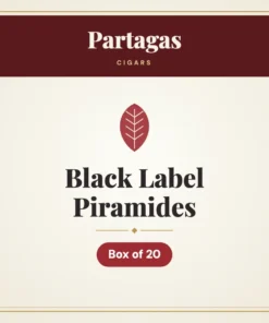 Partagas Black Label Piramides Cigars – Box of 20