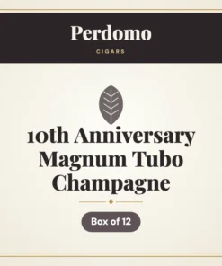 Perdomo 10th Anniversary Magnum Tubo Champagne Cigars – Box of 12