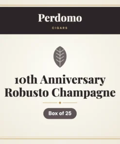 Perdomo 10th Anniversary Robusto Champagne Cigars – Box of 25