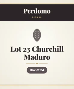 Perdomo Lot 23 Churchill Maduro Cigars – Box of 24