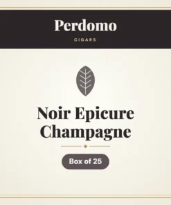 Perdomo Noir Epicure Champagne Cigars – Box of 25