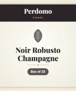 Perdomo Noir Robusto Champagne Cigars – Box of 25