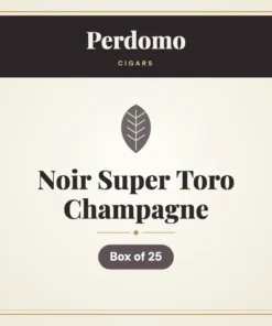 Perdomo Noir Super Toro Champagne Cigars – Box of 25