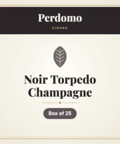 Perdomo Noir Torpedo Champagne Cigars – Box of 25