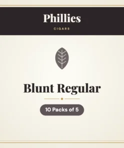Phillies Blunt Regular Cigars – 10 Packs of 5