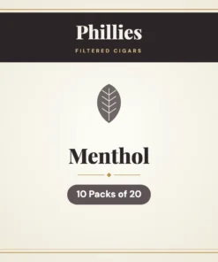 Phillies Menthol Filtered Cigars – 10 Packs of 20